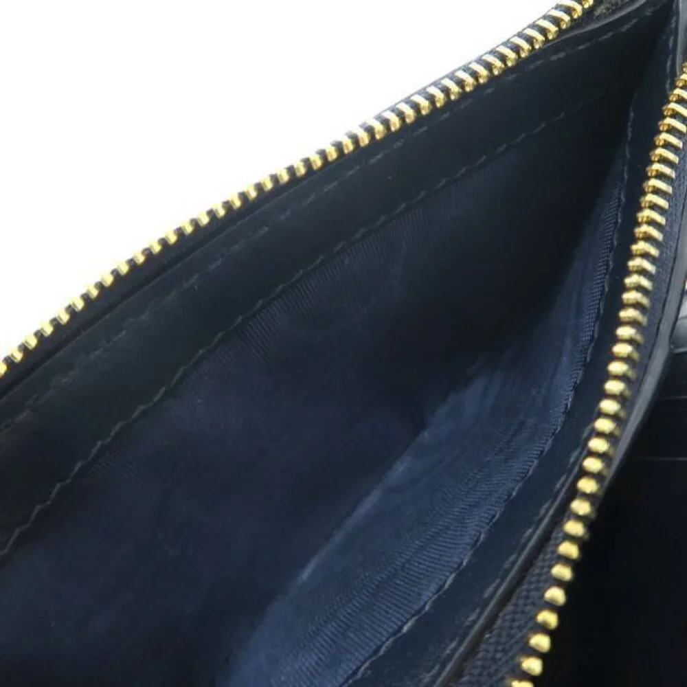 Gucci GG Canvas Compact Wallet Navy Blue - Picture 2 of 9